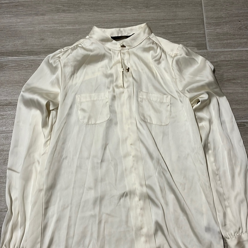 The limited s long sleeve ivory dress shirt